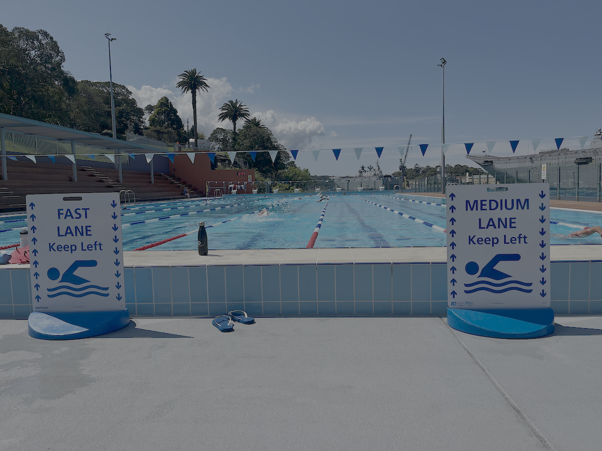 The Sunday K swimmers at Armidale pool